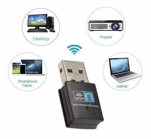 Adaptador De Red Wifi Mini Usb 300m - Imagen 2